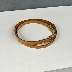 Louis Vuitton Tan Leather Bag Strap